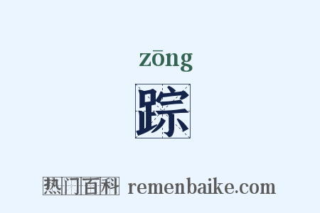 踪是什么意思的图片